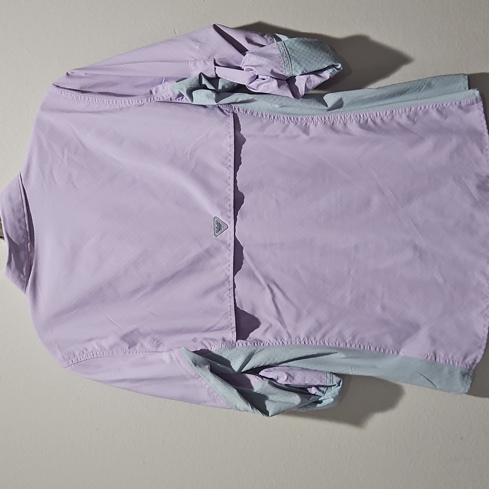 Columbia Button Up Women's PFG Zero Long Sleeve Shirt size Med - Picture 6 of 11